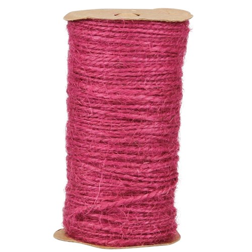 Hemp Rope - Red - 50 Metres