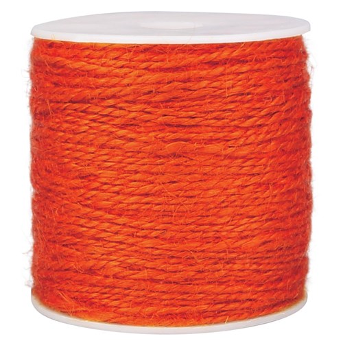 Jute Twine - Orange - 100 Metres