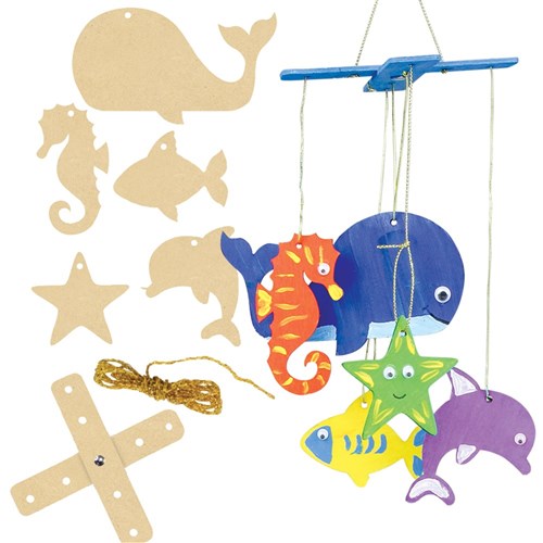 Wooden Mobile - Under the Sea