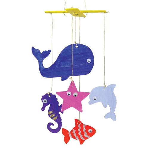 Wooden Mobile - Under the Sea