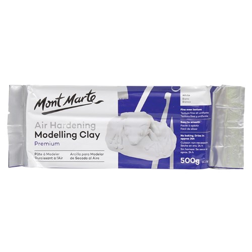 Mont Marte Modelling Clay - White - 500g Pack