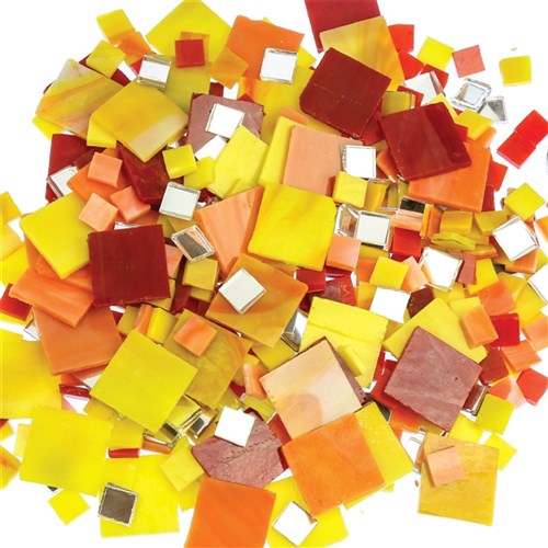 Glass Mosaic Tiles - Sunrise Theme - 500g Pack
