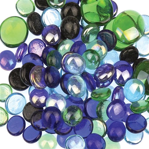 Glass Gems 500g Pack Mosaics CleverPatch Art & Craft Supplies
