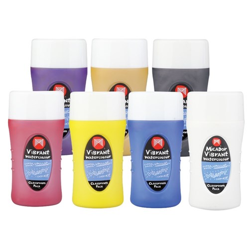 Micador Vibrant Watercolour - 220ml - Set of 7 Colours