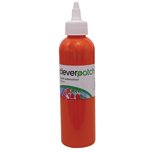 CleverPatch Glitter Liquid Watercolour - Orange - 250ml