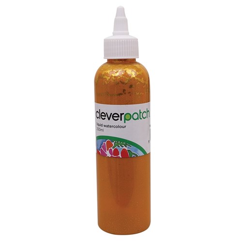 CleverPatch Glitter Liquid Watercolour - Yellow - 250ml