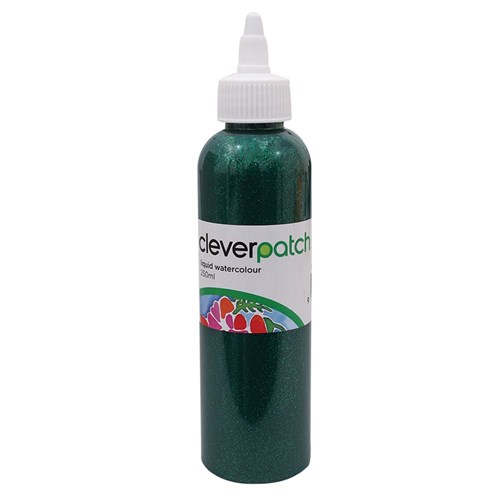 CleverPatch Glitter Liquid Watercolour - Green - 250ml