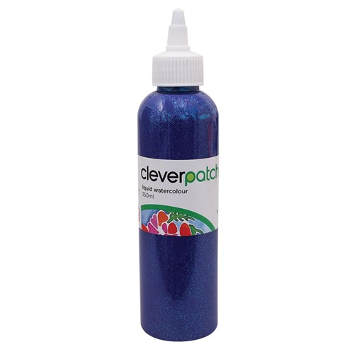 CleverPatch Glitter Liquid Watercolour - Blue - 250ml