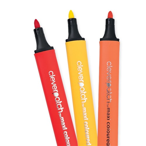 CleverPatch Triangular Maxi Coloured Markers - Pack of 100