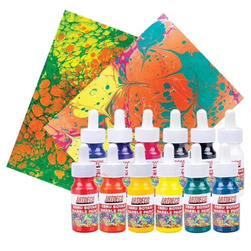 ARTDECO Marbling Paints - Pack of 12