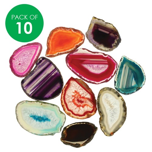 Agate Slices - Pack of 10