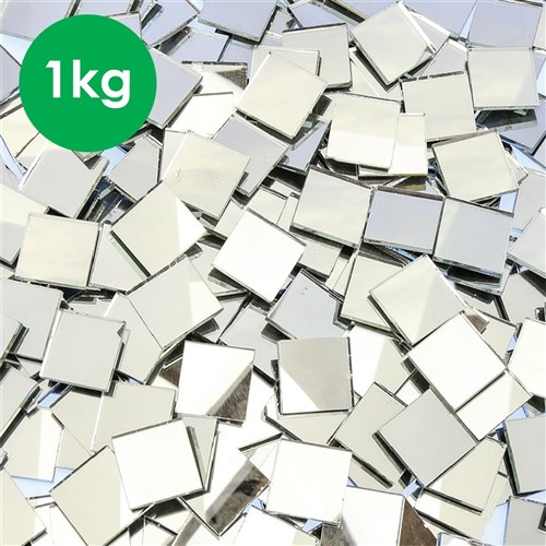 Mirror Mosaic Tiles - Large - 1kg Pack