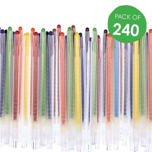 CleverPatch Twist Crayons Classpack Pack Of 240 Crayons 