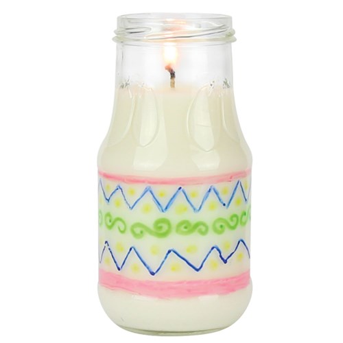 Glass Embossed Jar - 500ml