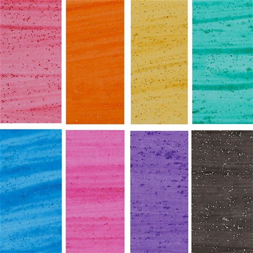 CleverPatch Glitter Liquid Watercolour - 250ml - Set of 8 Colours