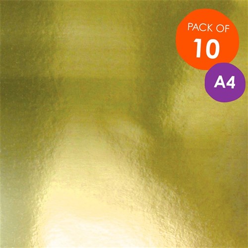 Foil Board Gold Pack of 10 CleverPatch Art & Craft Supplies