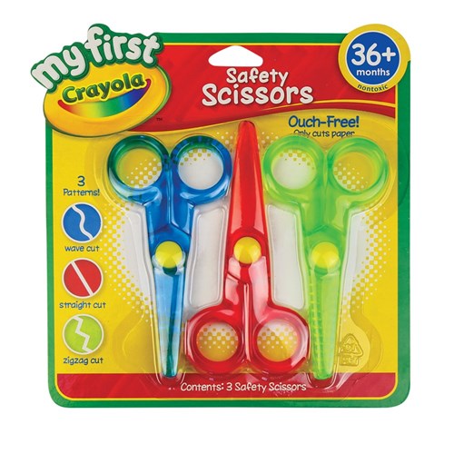 Crayola My First Safety Scissors - Pack of 3