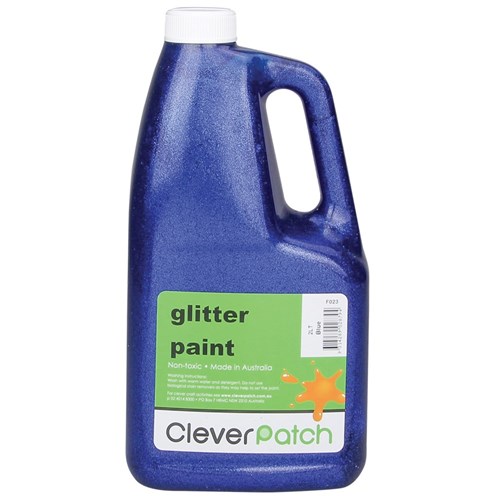 CleverPatch Glitter Paint - Blue - 2 Litre