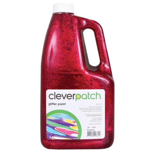 CleverPatch Glitter Paint - Magenta - 2 Litre