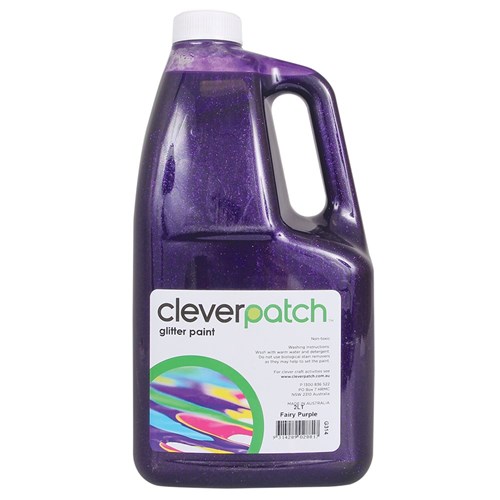 CleverPatch Glitter Paint - Fairy Purple - 2 Litre