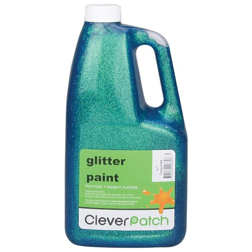 CleverPatch Glitter Paint - Turquoise - 2 Litre
