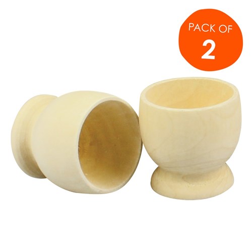 Egg Cups - Wooden - Pack of 2