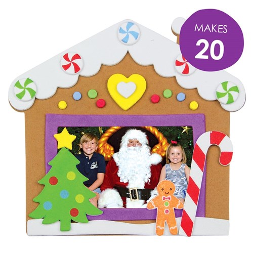 Gingerbread House Photo Frame Magnets Activity Pack