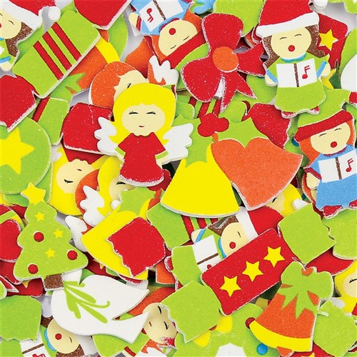 Foam Traditional Christmas Stickers - Pack of 112