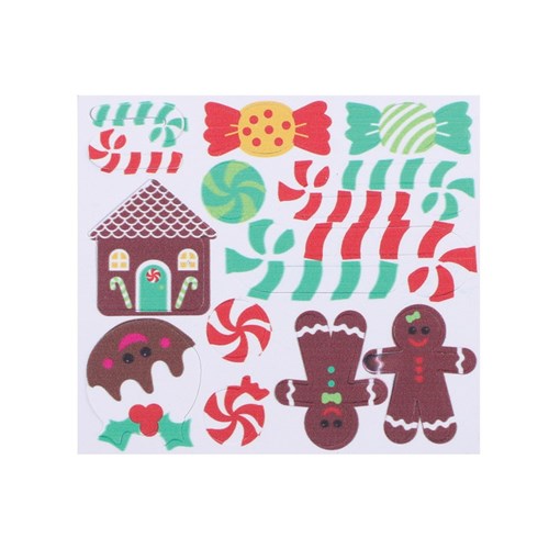 Foam Christmas Sweets Stickers - Pack of 120