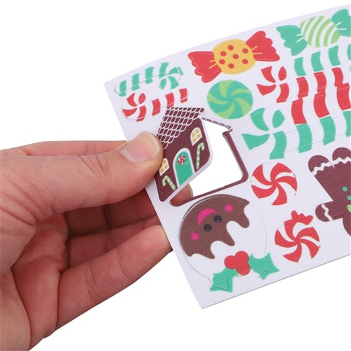 Foam Christmas Sweets Stickers - Pack of 120