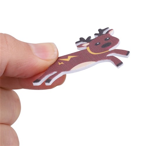 Foam Reindeer Stickers - Pack of 120