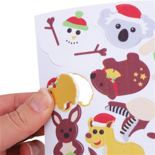 Foam Aussie Christmas Stickers - Pack of 120