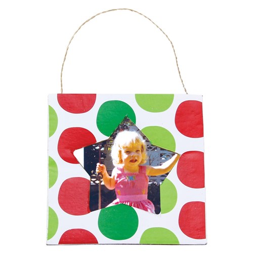 Hanging Papier Mache Star Cutout Frame