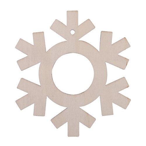 Wooden Snowflake Frames - Pack of 20