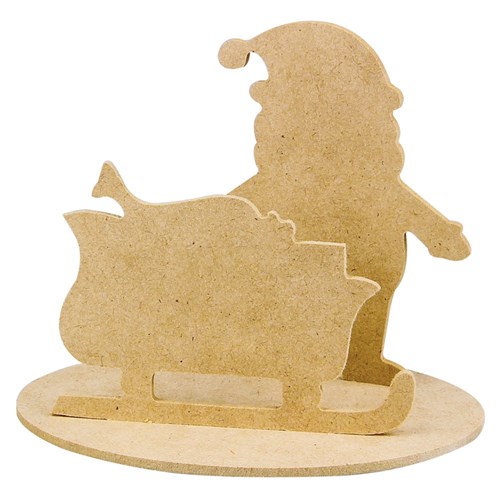 Wooden Christmas Dioramas - Santa - Pack of 10