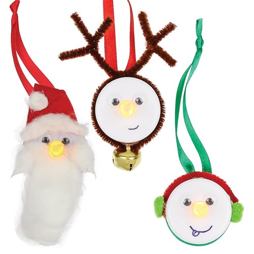 Christmas LED Candle Characters - Pack of 4