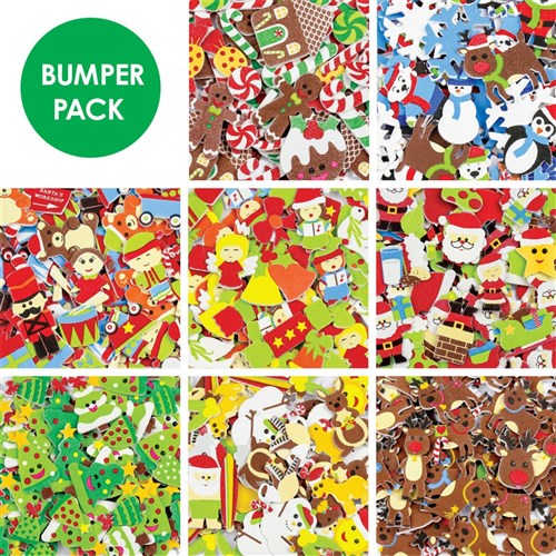 Foam Christmas Stickers Bumper Pack
