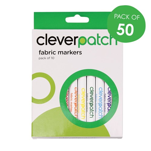 CleverPatch Fabric Markers - Pack of 50