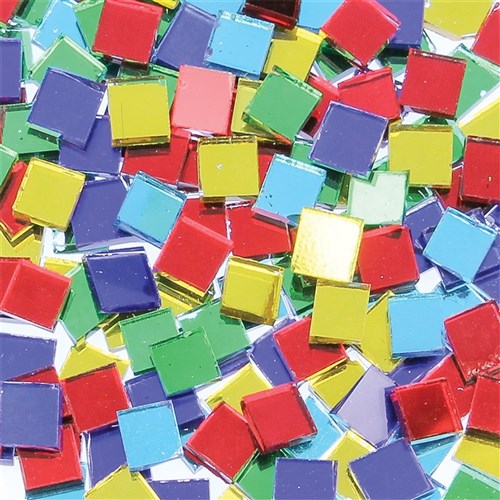 Glass Mosaic Tiles - Small Metallic - 150g