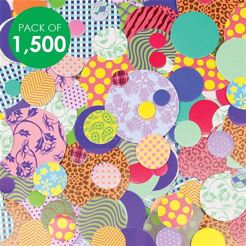 Paper Circle Popz - Pack of 1,500 | Paper Circles & Squares ...