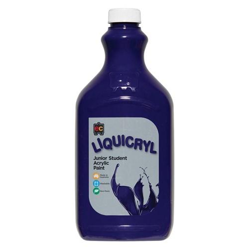 EC Liquicryl Junior Student Acrylic Paint - Purple - 2 Litres