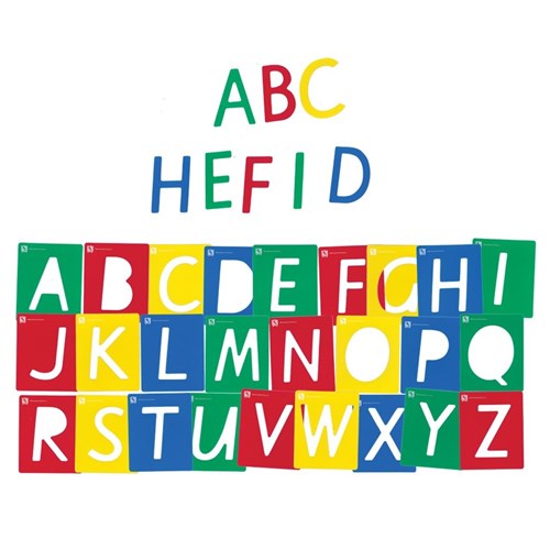 EC Alphabet Stencils - Uppercase - Pack of 26