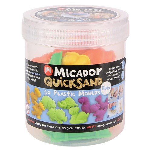 Micador QuickSand Moulds - Dinosaurs - Tub of 10