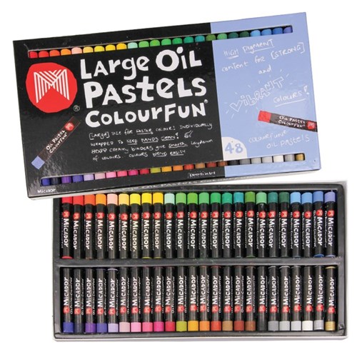 Micador Colourfun Large Oil Pastels - Pack of 48