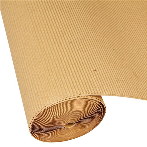 Corrugated Board Roll - Natural - 5 Metres