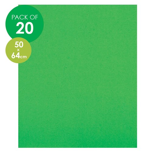 CleverPatch Cardboard - 500 x 640mm - Green - Pack of 20