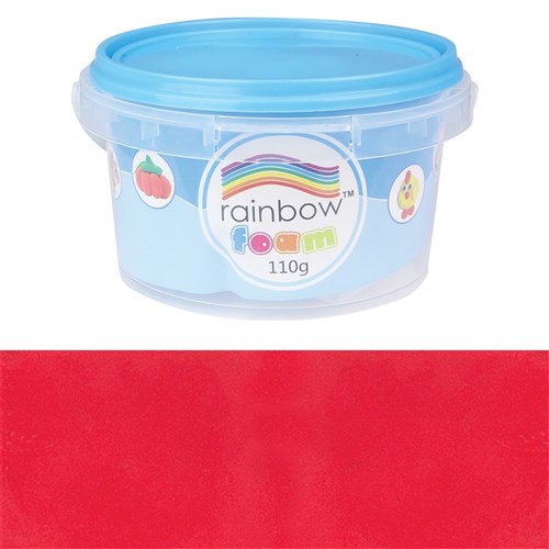 Rainbow Foam Modelling Clay - Red - 110g Tub