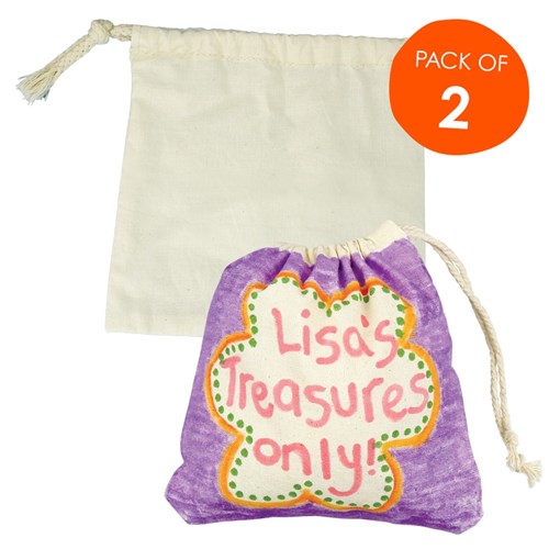 Cotton Drawstring Bag - Pack of 2