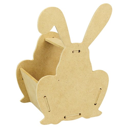 Wooden Bunny Baskets - Pack of 10 | 3D Wooden Shapes - CleverPatch ...