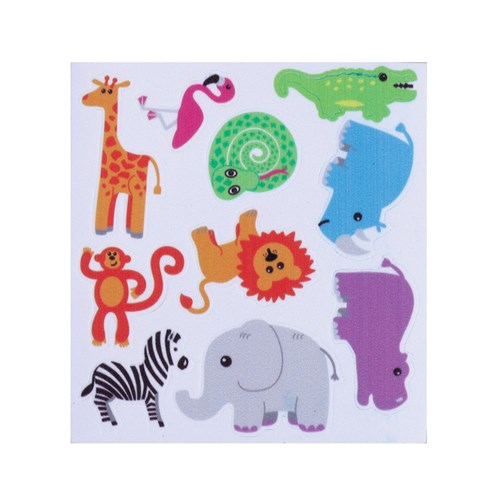 Foam Safari Stickers - Pack of 120